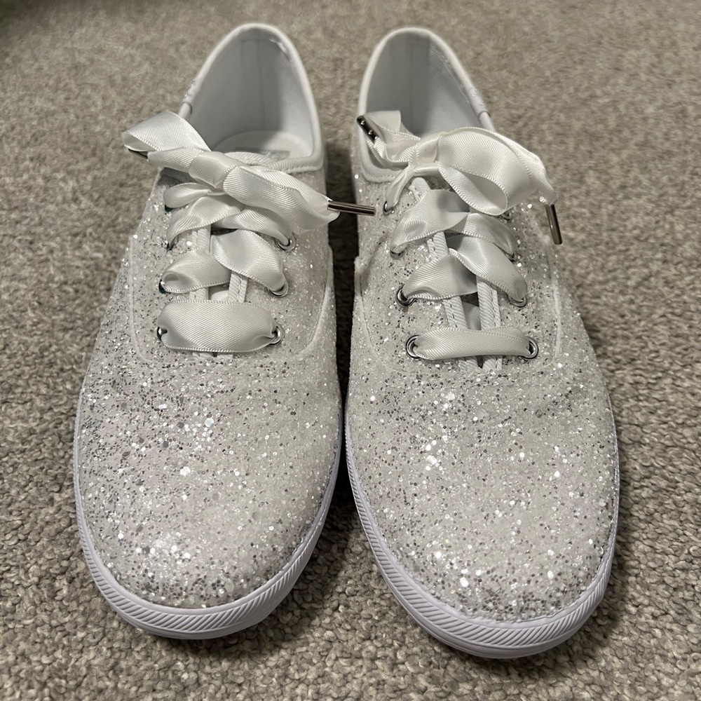 Keds x Kate Spade Glitter sneakers- white